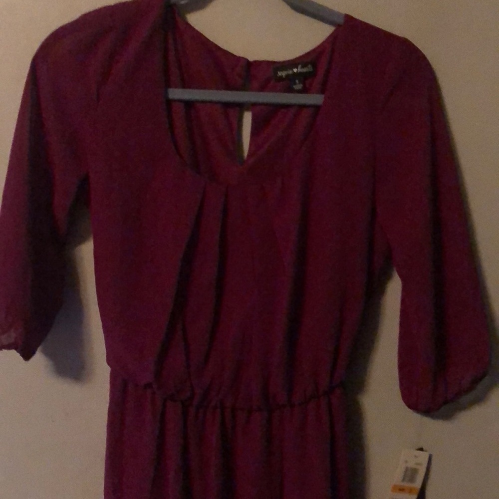 Sequin hearts knee length dress